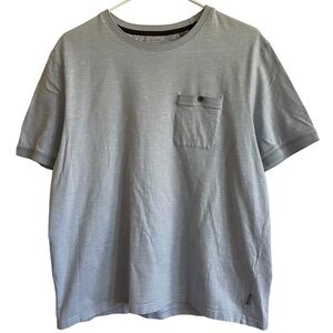 Ted Baker London Light Blue Patch Pocket Crewneck Tee, Size 5 (XL)
